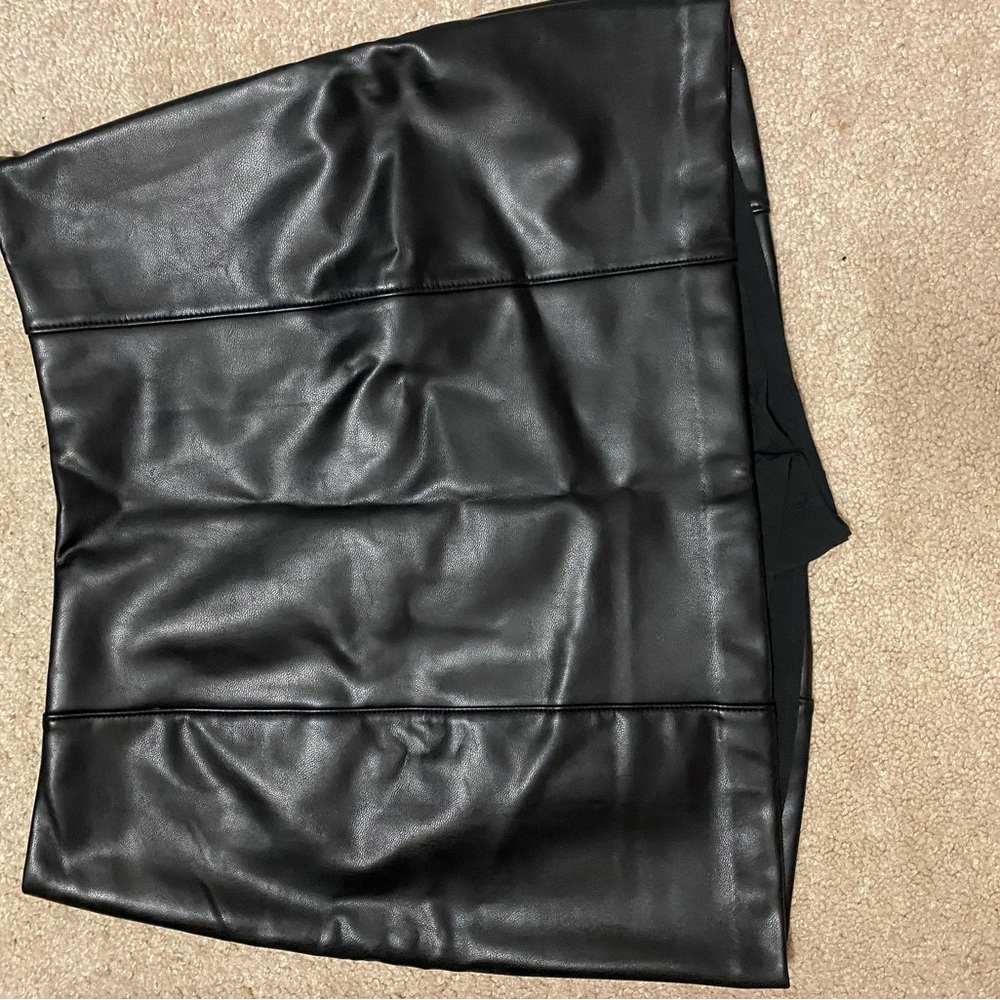 Black Leather Skirt